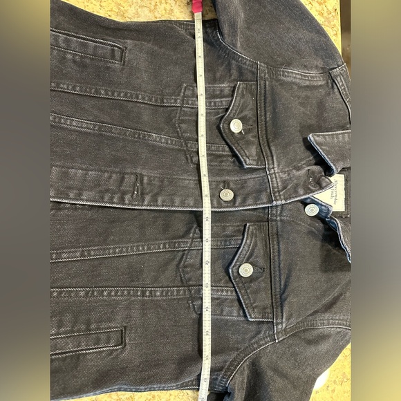 NWOT Abercrombie and Fitch Black Denim Jacket - Picture 5 of 8